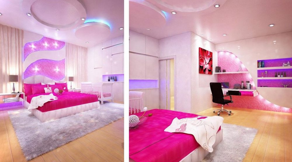 Pink and sweet bedroom at One Legenda, Cheras by MSR Design. Source