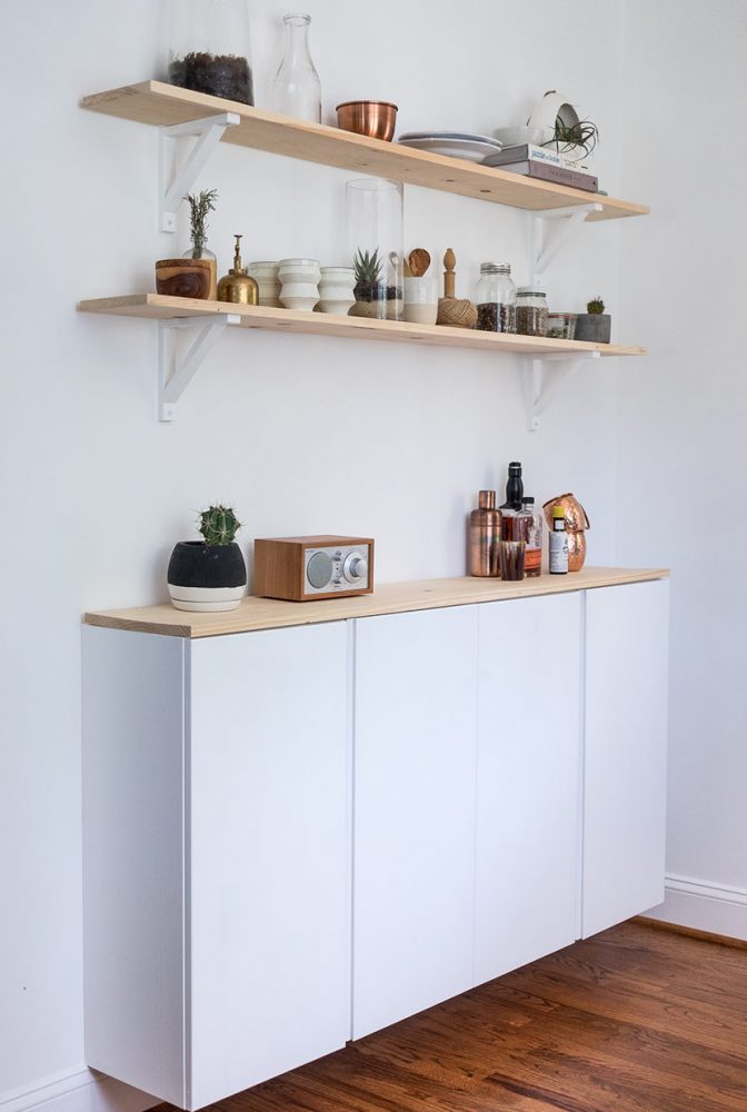 cabinets are another brilliant ikea kitchen hacks around that can create more storage space