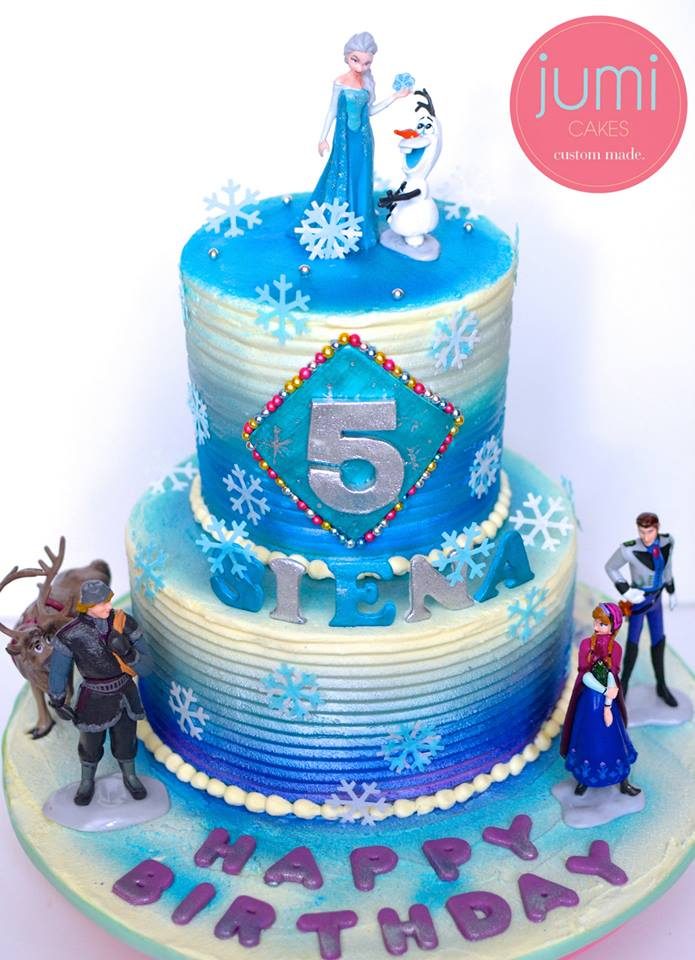 Frozen themed 2 tiers Cake