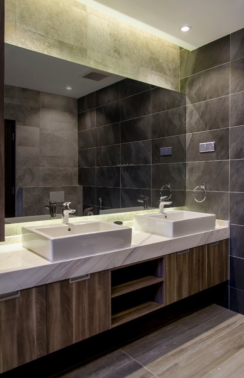 Tiles bathroom in Sunway SPL by Movent Design