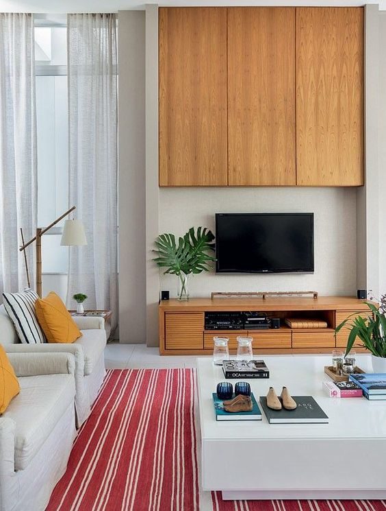 Ceiling height TV cabinet designs