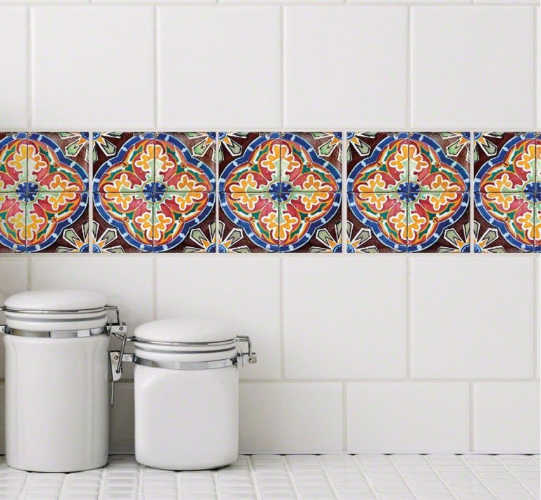 wallpaper stickers that can be applied on your kitchen tiles