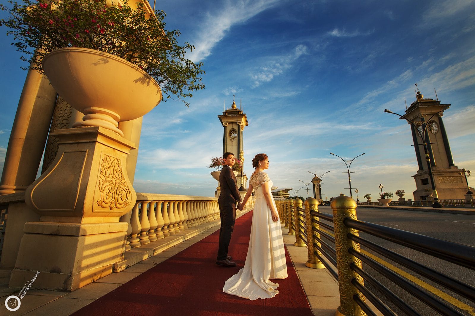 pre-wedding photos, seri germilang bridge