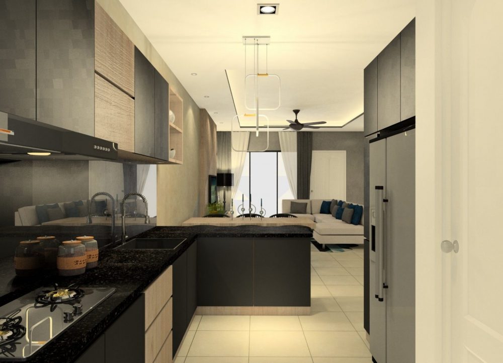 Elmina valley 1 kitchen interior design package by Recommend.my