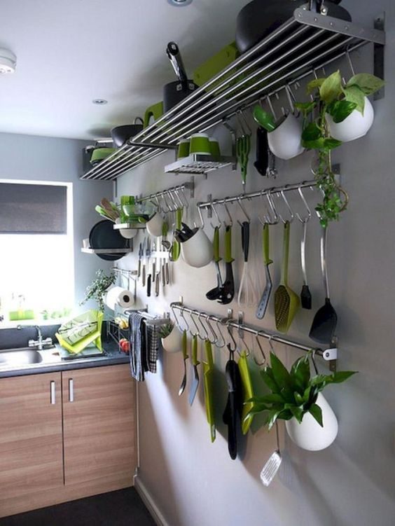 13 Small Kitchen Ideas To Make Your A Storage Oasis Recommend My - Kitchen Wall Rack Ideas