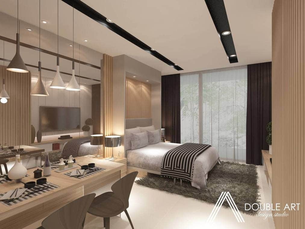 441 sq ft studio interior design for Nadi Bangsar, Kuala Lumpur