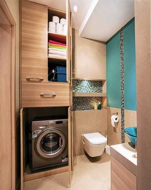 Ilmu Pengetahuan 1 Small Bathroom Design With Washing Machine