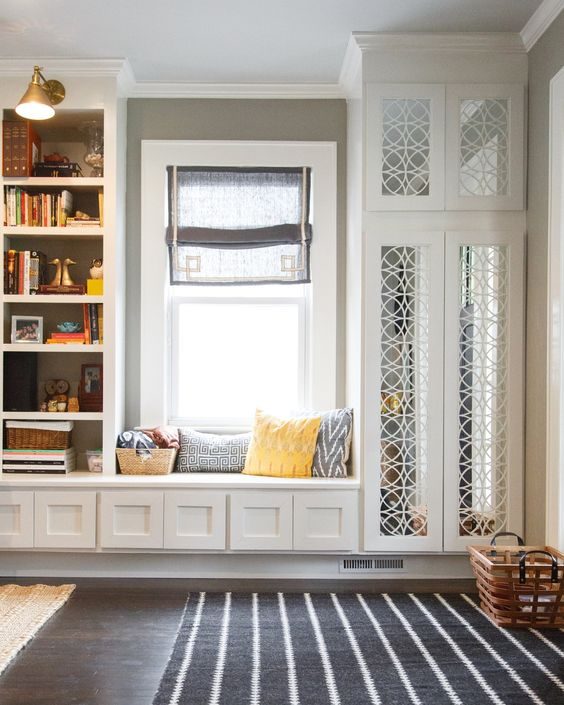 Bay window storage ideas