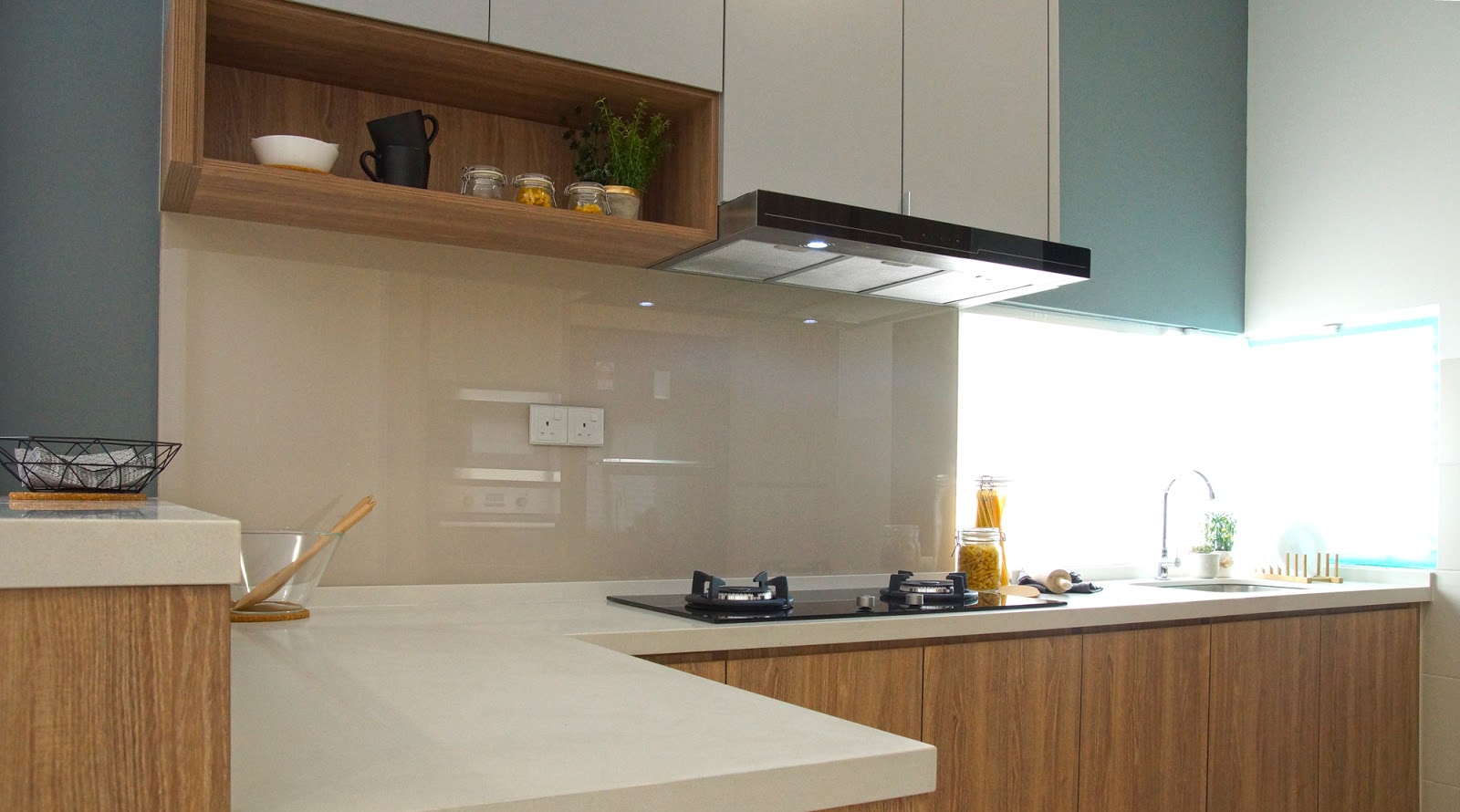 Kitchen cabinet interior design package for Caspia semi-d link house in M Residence 2 Rawang by Recommend.my