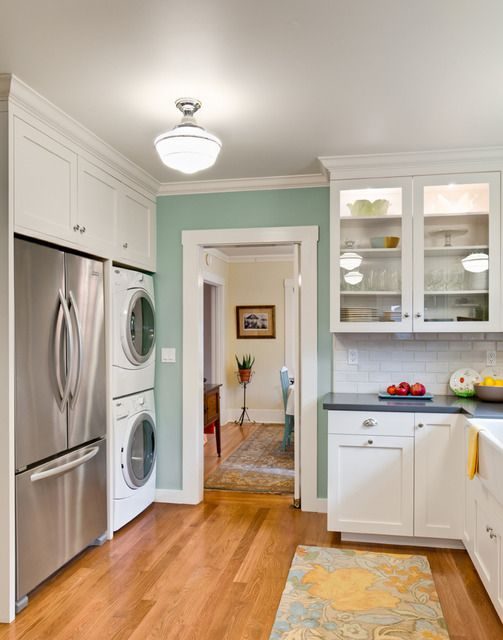 4 Quirky Kitchen-Laundry Room Ideas for Homes That Struggle With