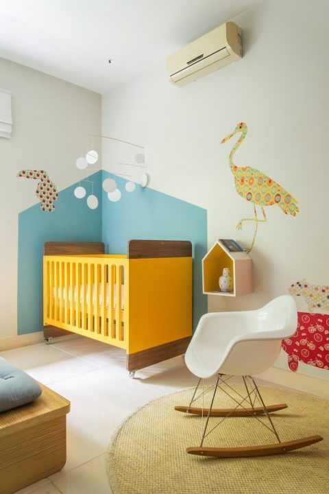 corner wall painting ideas for nursery rooms 