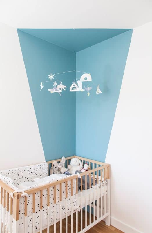 corner wall painting ideas for nursery rooms 