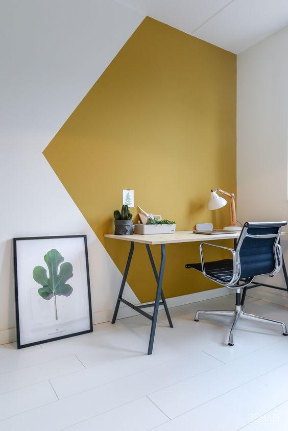 wall painting ideas for an inspirational workstation