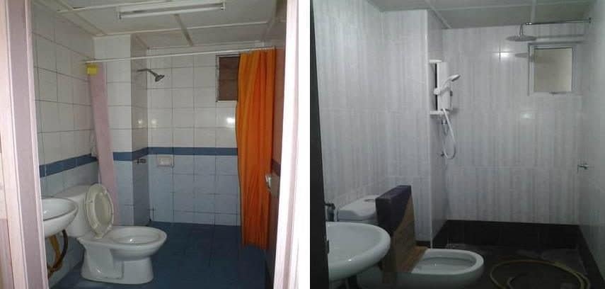 Bathroom retiling at D'Shire Villa Kota Damansara