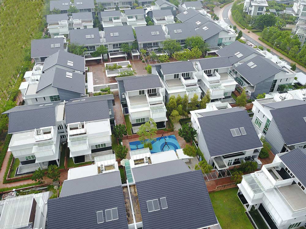 Clay roof tiles in Subang Jaya.