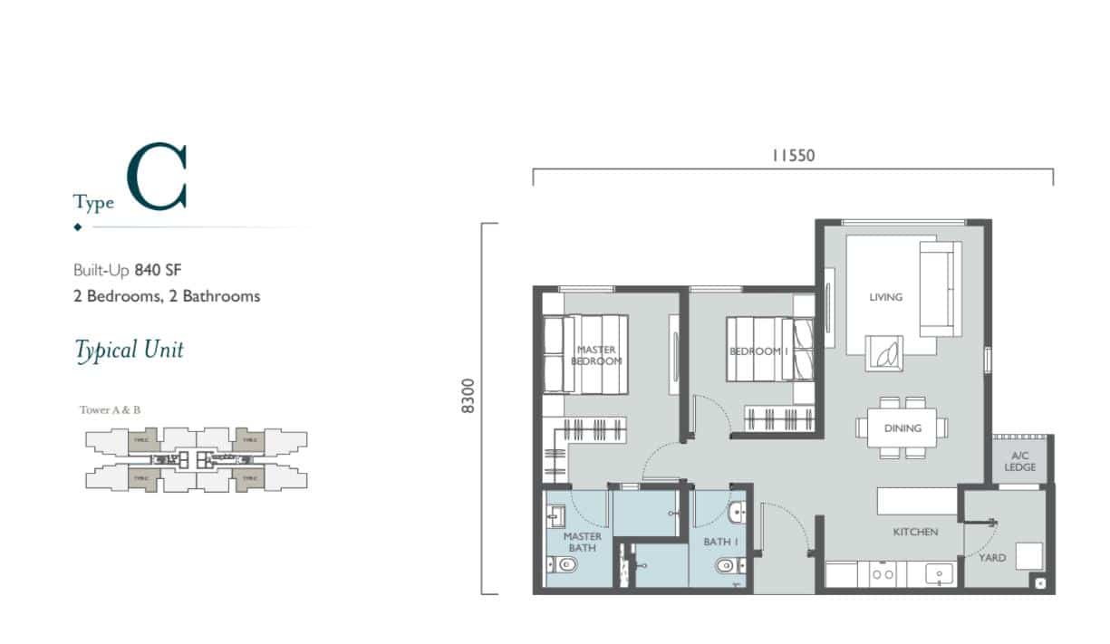 Floor Plans For Emerald Hill Condominium Alam Damai