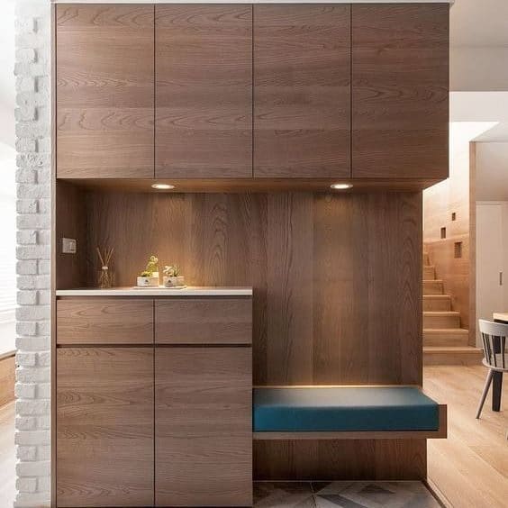 Built-in Shoe Cabinet Designs With Storage