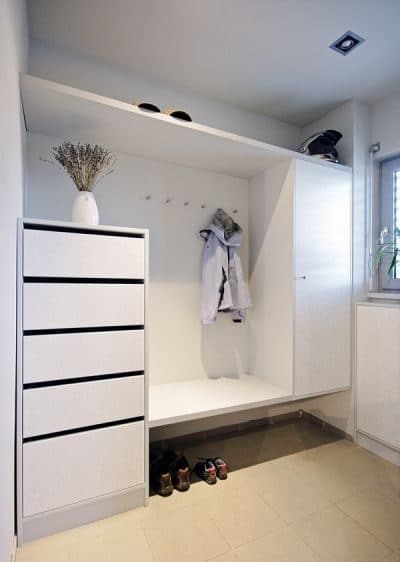 Built-in Shoe Cabinet Designs With Storage