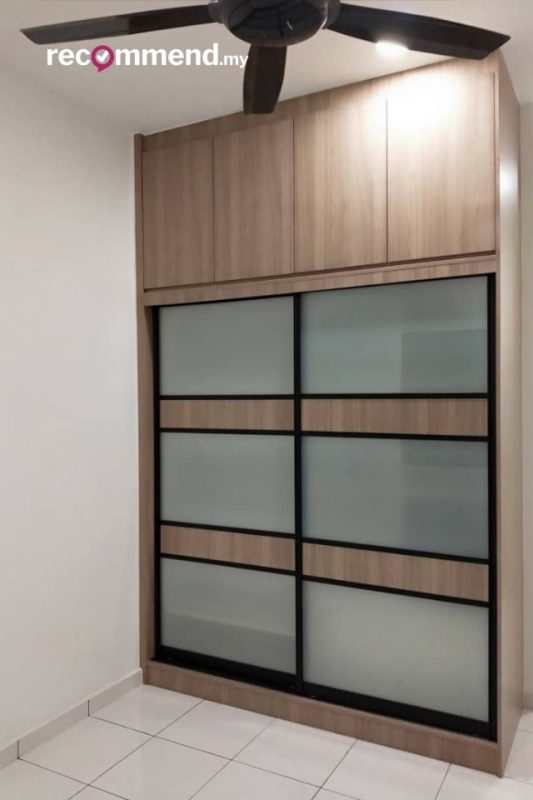 built-in wardrobe design setia alam