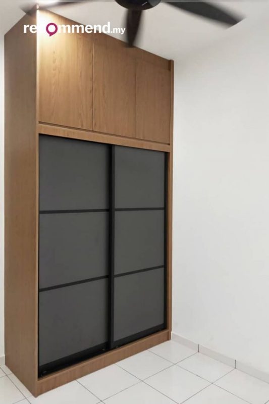 built-in wardrobe design setia alam