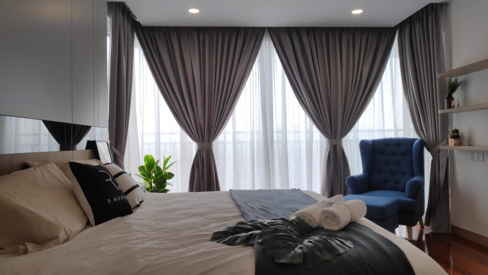 Master bedroom after interior design