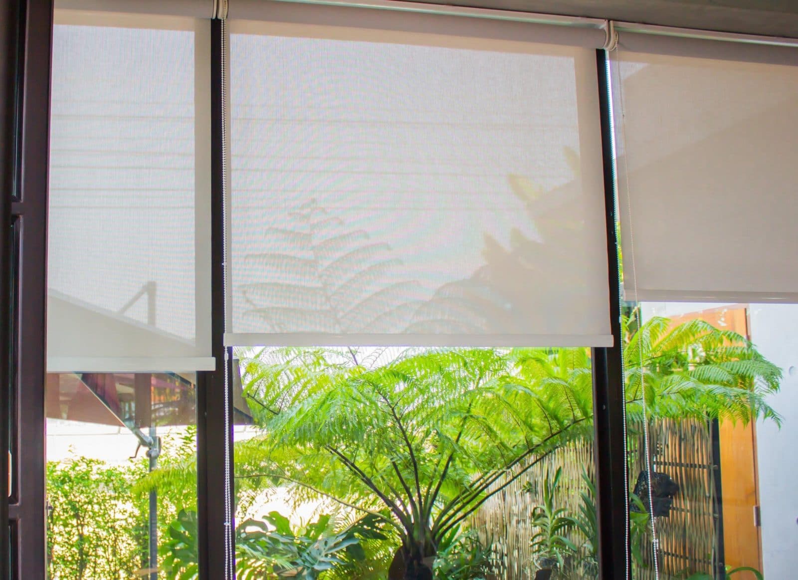 Outdoor blinds for the balcony or patio area