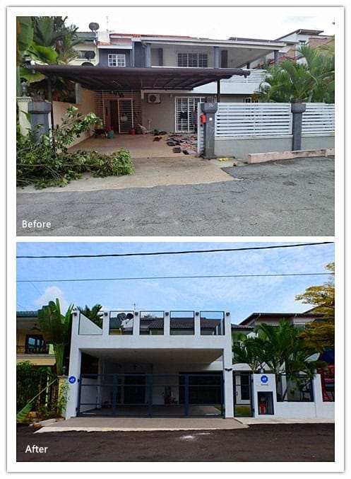 Semi-d renovation in Ampang by Pembinaan Megah Jaya