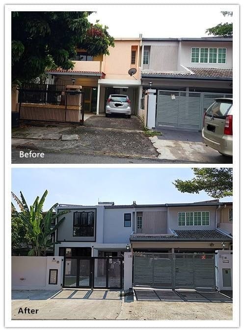 Terrace house renovation in Damansara by PMJ Pembinaan Megah Jaya