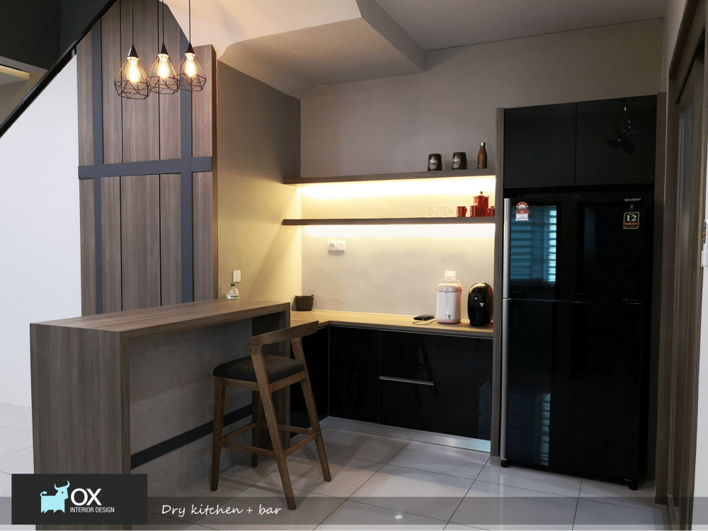 2405 sqft Semi-Detached House in Pearl Tropika-Pearl City by OX interior design - kitchen