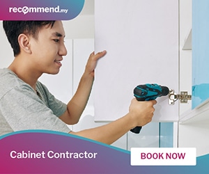 A slatted wall like this may require the help of a carpenter in Malaysia. View our directory of verified cabinet contractors and ask them to quote this photo.