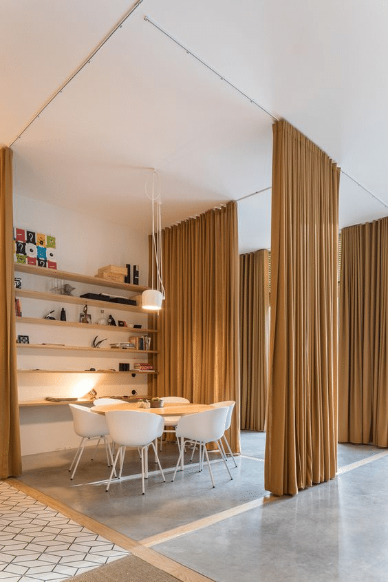 13 Modern and Practical Partition Designs Between Living and Dining ...