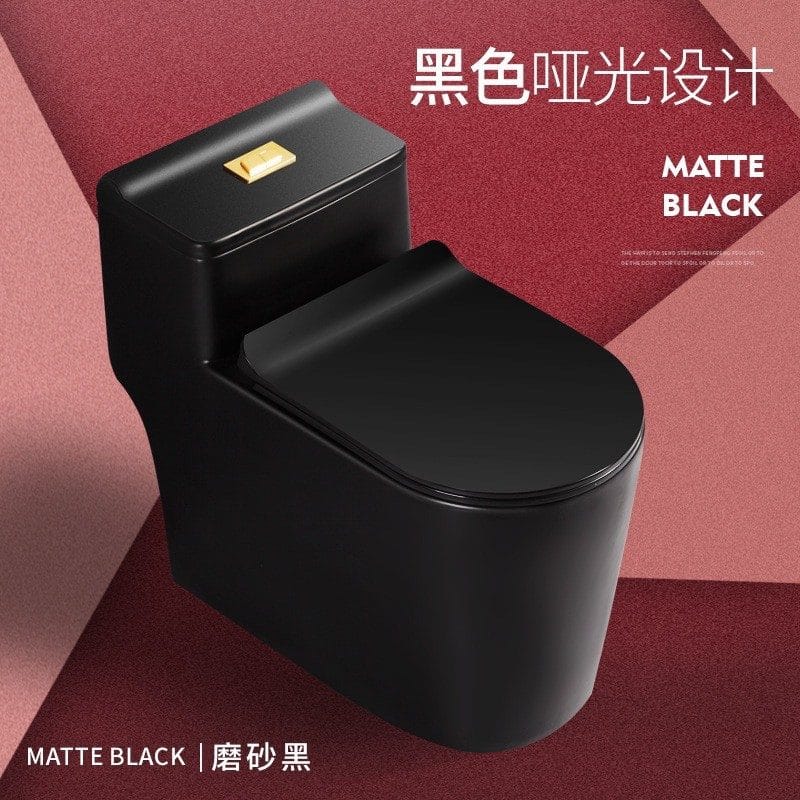 Matte black Muji-inspired toilet bowl. RM1149