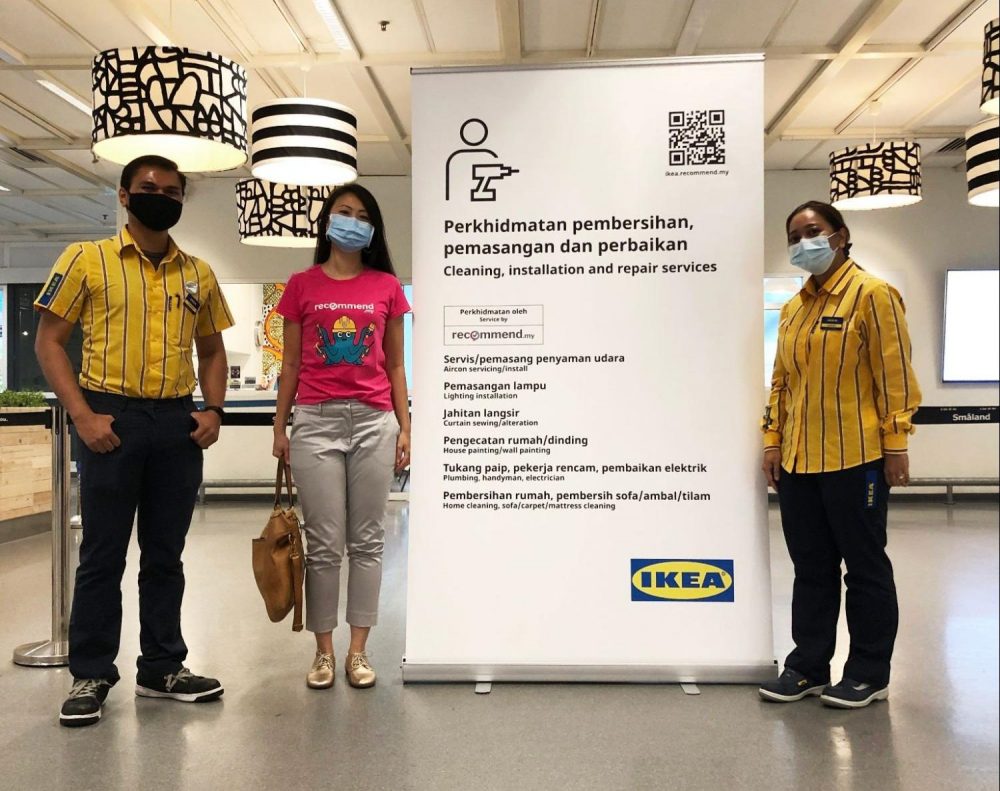 Expanding Recommend.my collaboration with IKEA Malaysia to all four branches (IKEA Damansara, Cheras, Tebrau and Batu Kawan), and to provide even more services, Kuala Lumpur, May 2021