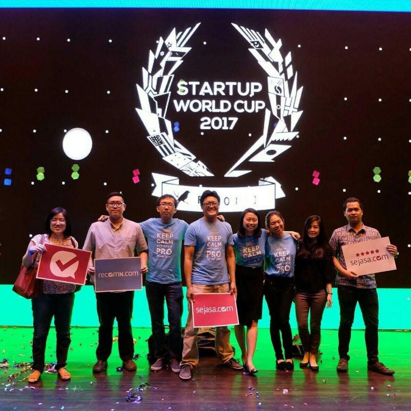 Becoming a finalist in the Startup World Cup, Jakarta, Aug 2016