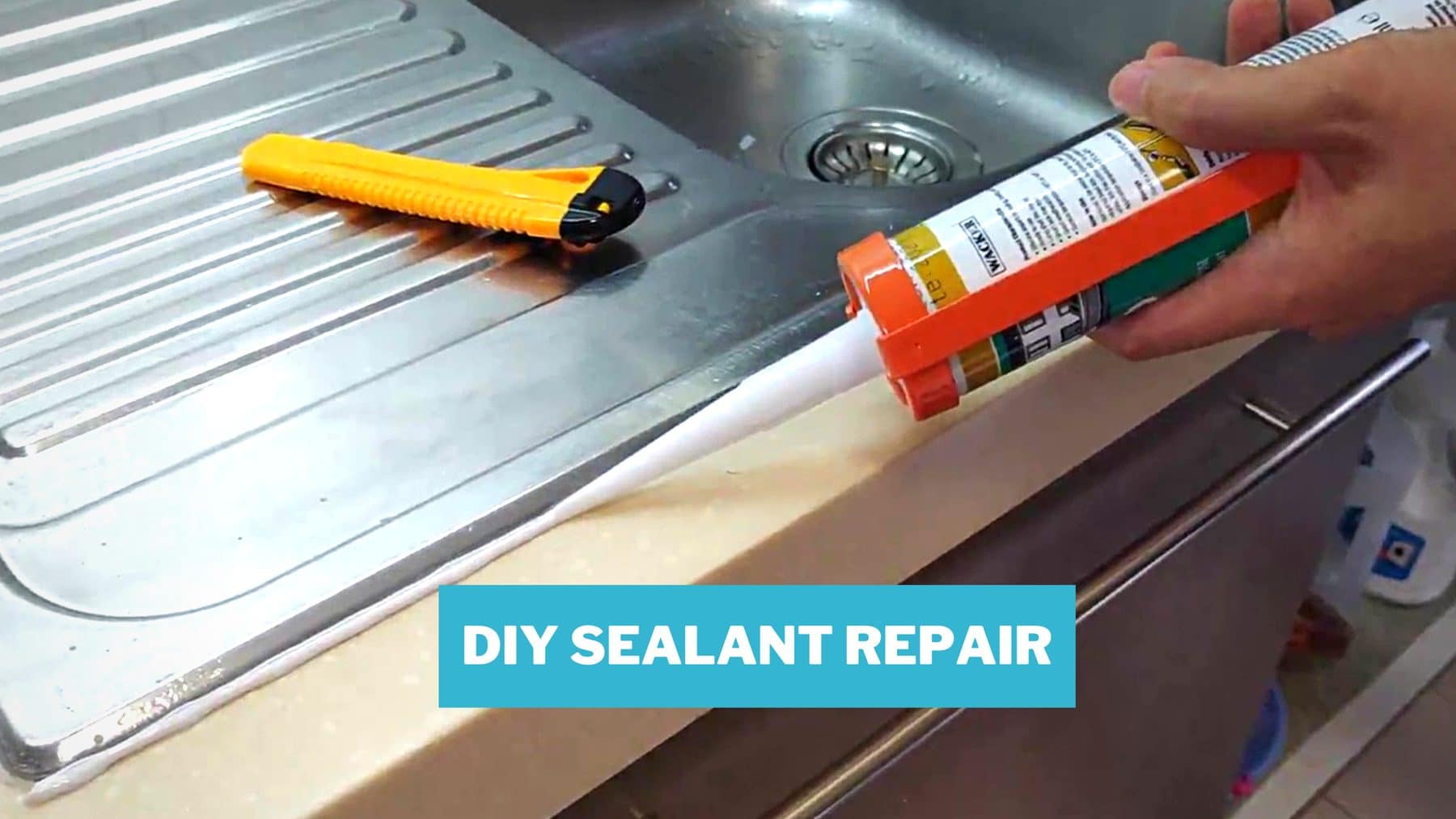 How to repair mouldy sealant around your kitchen sink Recommend.my