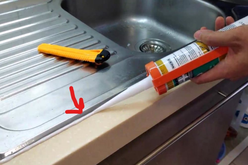 waterproof sealant kitchen sink