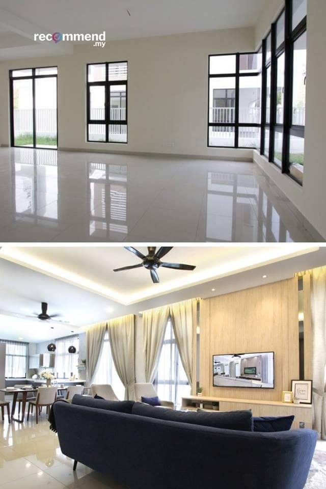 Ubah suai rumah di Bangi bergaya moden dan kontemporari