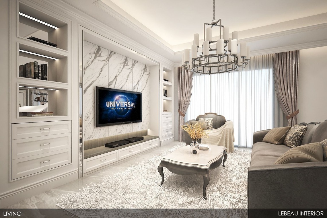 Luxurious classic living room design 