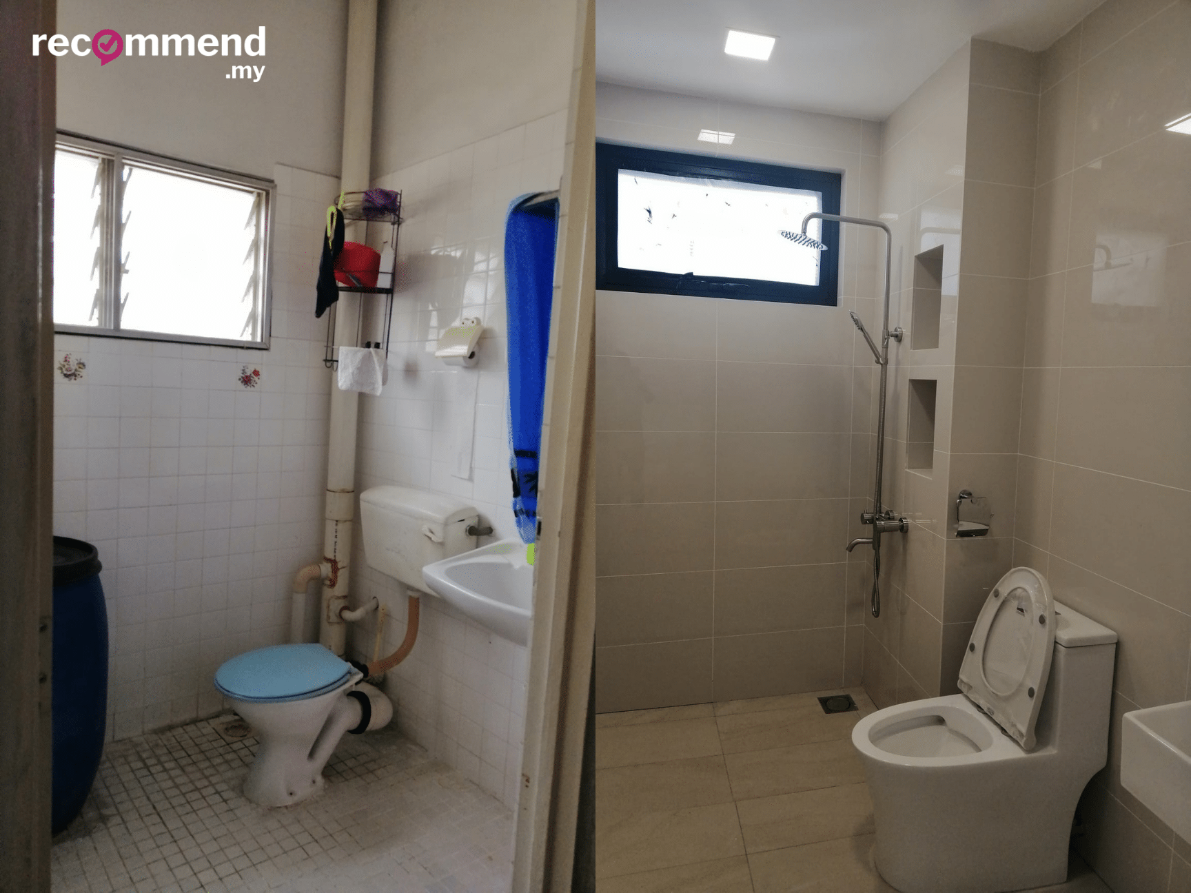 Renovasi bilik mandi dengan
