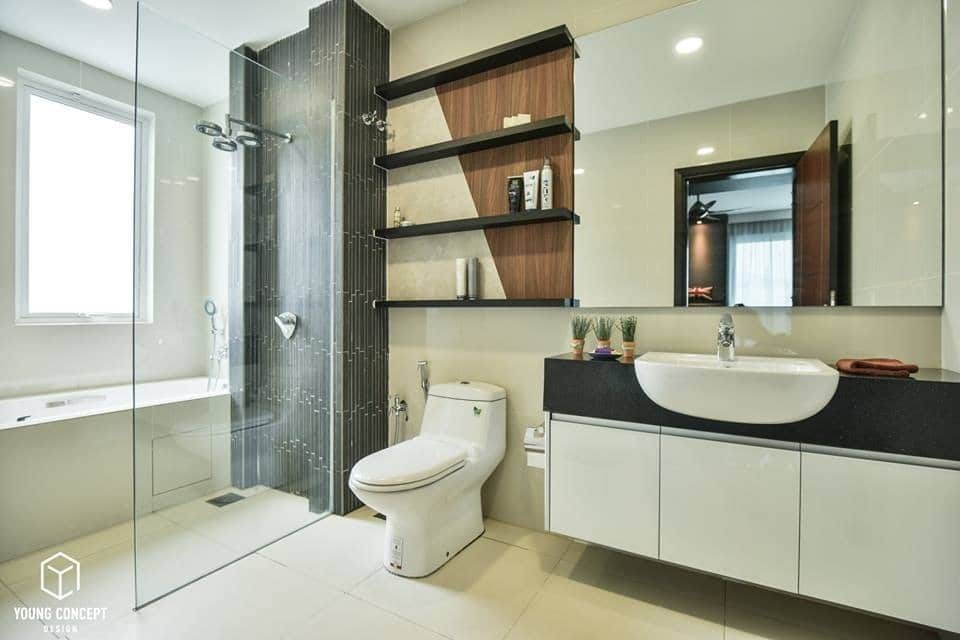 Above: Semi-d bathroom design in Kota Damansara by Young Concept