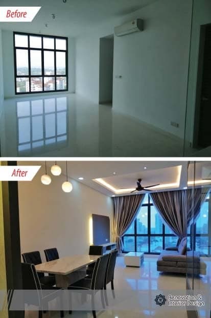 872 sqft condo renovation at Setia Sky 88