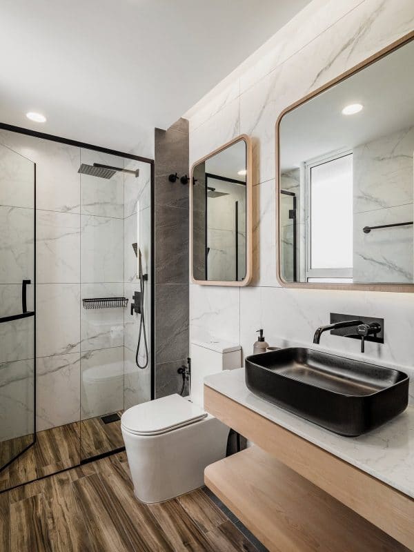 Bathroom design for condo in Laman Baiduri, Subang Jaya by Pocket Square