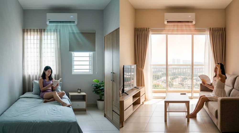 aircon sizing comparison